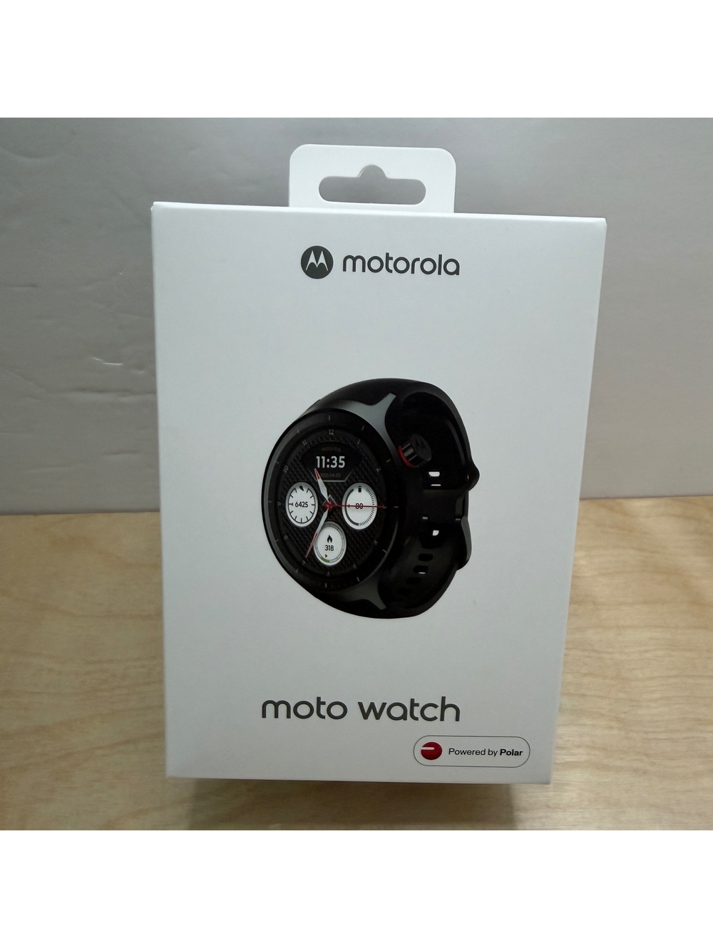 Motorola Moto Watch XT2547-2 Volcanic Ash Black Smartwatch Powered by Polar NEW